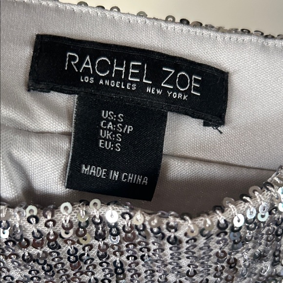 Silver Sequin Pencil Skirt - Picture 4 of 5